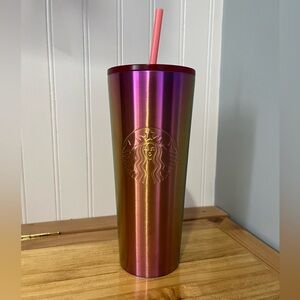 Starbucks Stainless Steel Ombre Tumbler 24oz Valentine's Day Pink